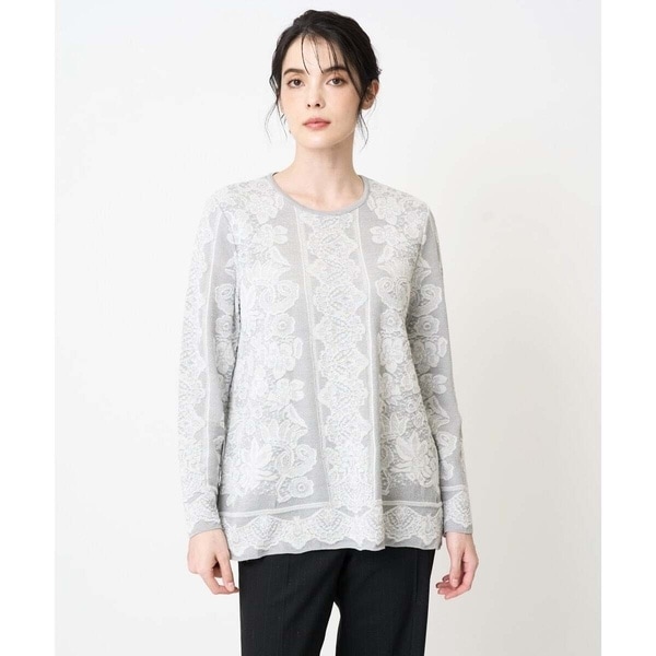 【NEW】クリスチャンオジャール（christianaujard）/レーシージャガードニットプルオーバー