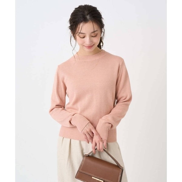 【NEW】MK ミッシェルクラン（MK MICHEL  ）/【小さいサイズ】キラキラ ラメニットプルオーバー/洗える