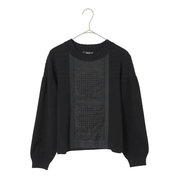 【NEW】ヒロコビス（hirokobis）/【小さいサイズ】レースドッキングニットプルオーバー