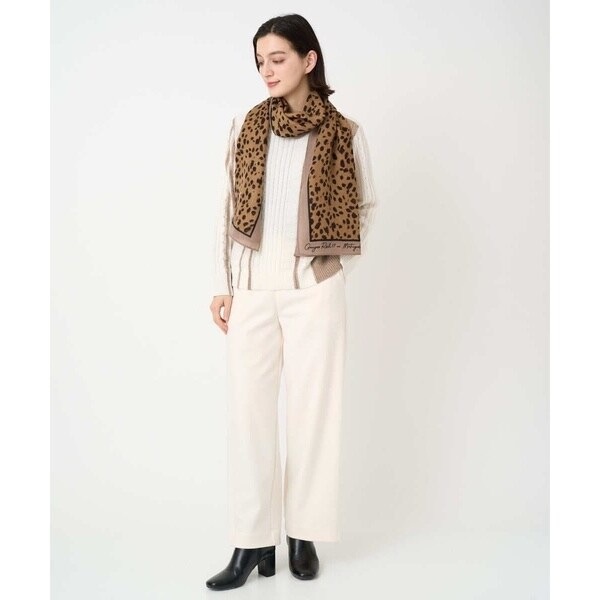 ジョルジュ・レッシュ（GEORGES RECH）/バイカラーストライプケーブルニット