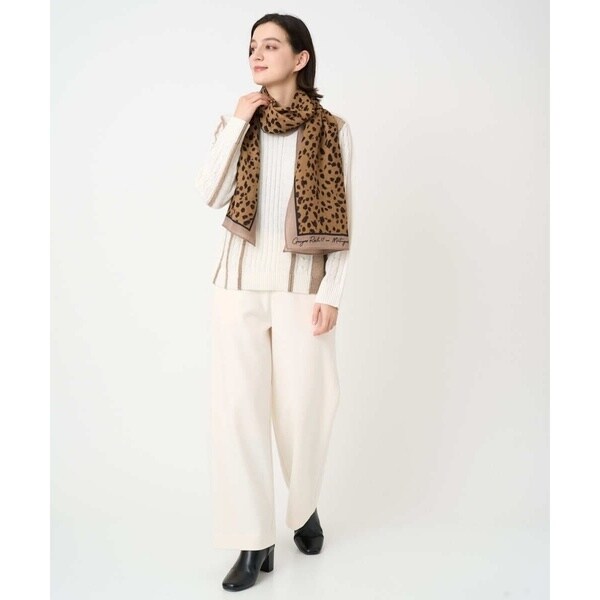 ジョルジュ・レッシュ（GEORGES RECH）/バイカラーストライプケーブルニット