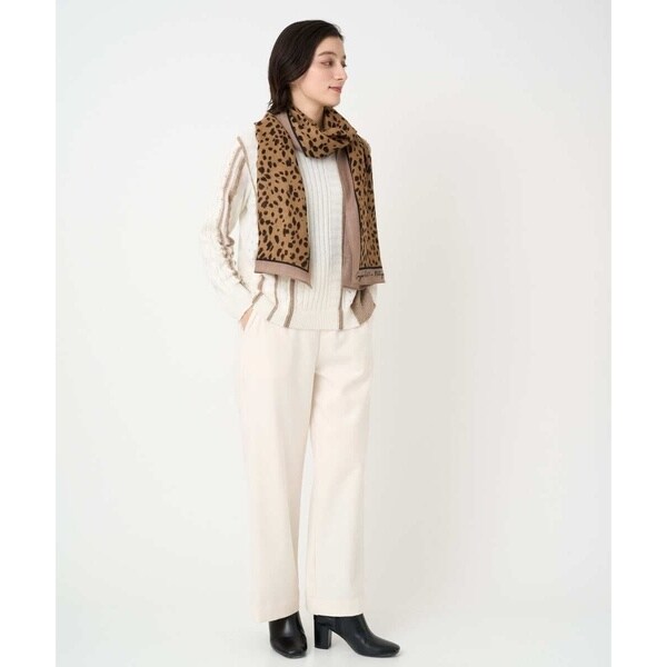 ジョルジュ・レッシュ（GEORGES RECH）/バイカラーストライプケーブルニット