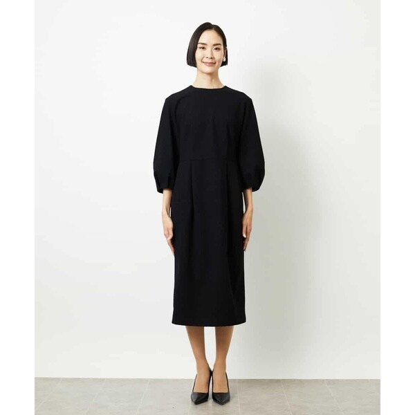 ミッシェルクラン（MICHEL KLEIN）/[小さいサイズ]［オケージョン/セレモニー］スリーブコンシャスワンピース_4