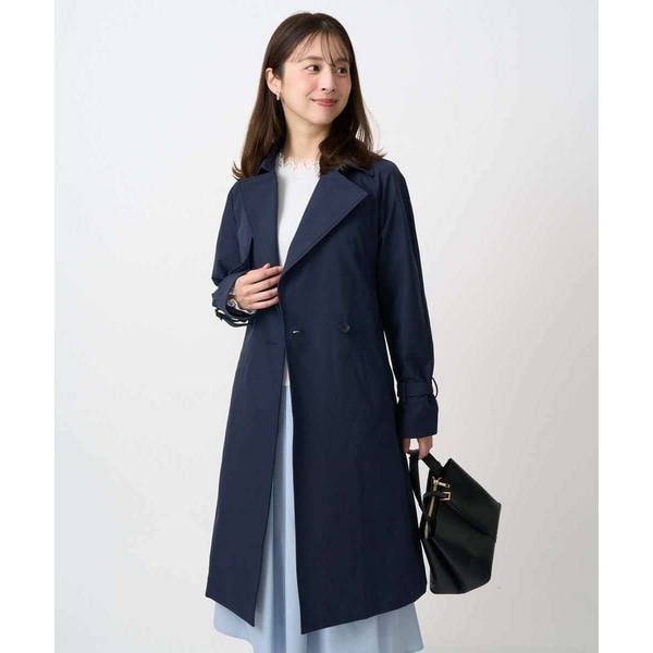 MK ミッシェルクラン（MK MICHEL KLEIN ）/【小さいサイズ】トレンチディティールロングコート/撥水/洗える_1