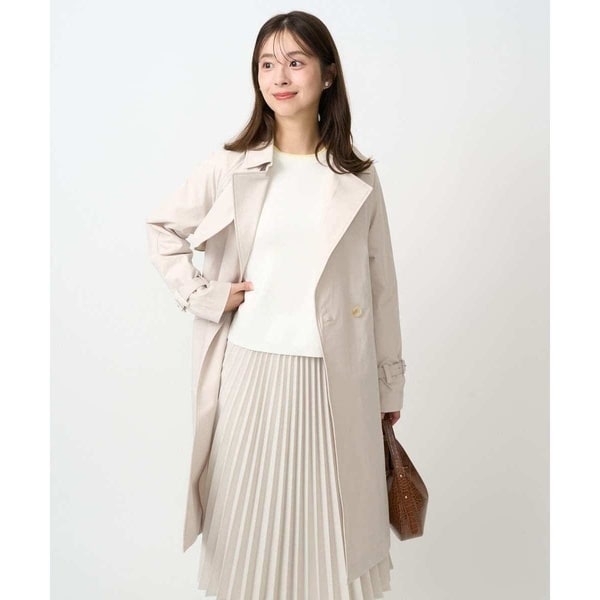 MK ミッシェルクラン（MK MICHEL KLEIN ）/【小さいサイズ】トレンチディティールロングコート/撥水/洗える_2