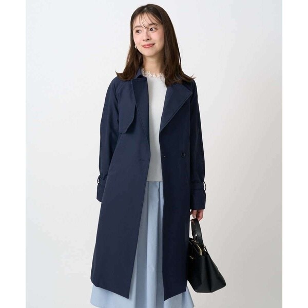 MK ミッシェルクラン（MK MICHEL KLEIN ）/【小さいサイズ】トレンチディティールロングコート/撥水/洗える_5