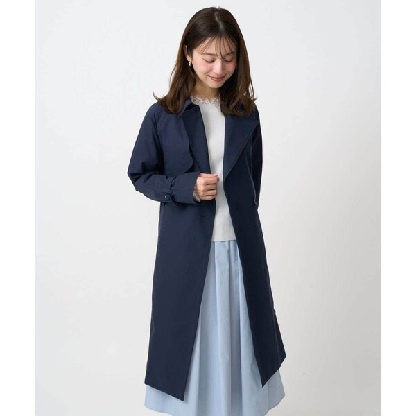 MK ミッシェルクラン（MK MICHEL KLEIN ）/【小さいサイズ】トレンチディティールロングコート/撥水/洗える_6