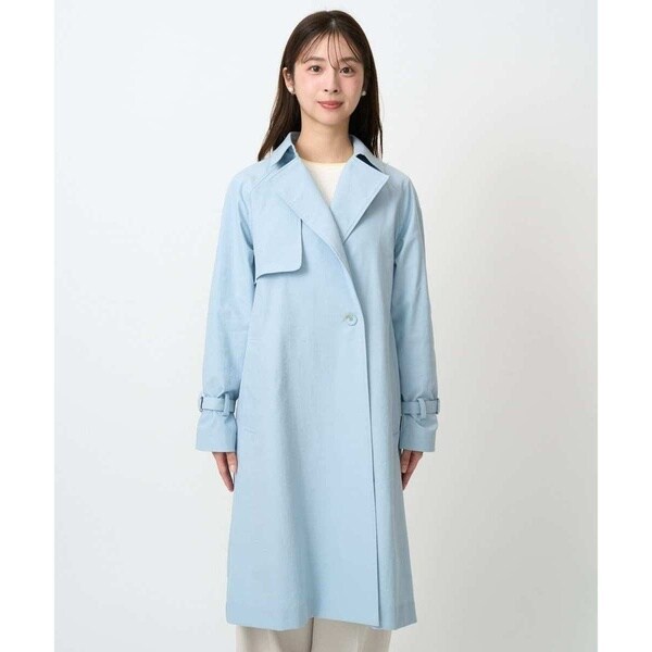 MK ミッシェルクラン（MK MICHEL KLEIN ）/【小さいサイズ】トレンチディティールロングコート/撥水/洗える_10