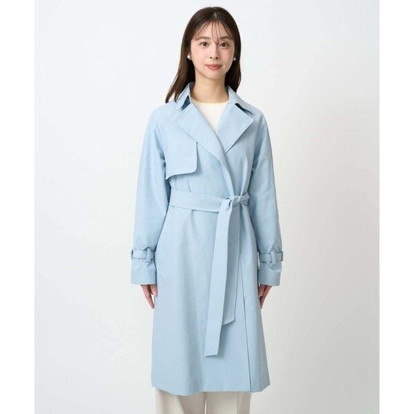MK ミッシェルクラン（MK MICHEL KLEIN ）/【小さいサイズ】トレンチディティールロングコート/撥水/洗える_18