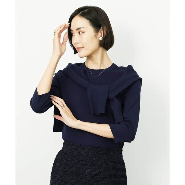 ミッシェルクラン（MICHEL KLEIN）/[小さいサイズ][アンサンブル対応]コンパクトニットプルオーバー_14