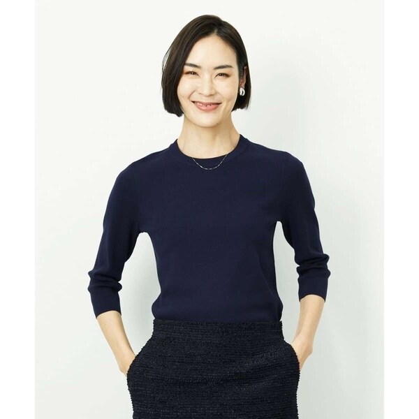 ミッシェルクラン（MICHEL KLEIN）/[小さいサイズ][アンサンブル対応]コンパクトニットプルオーバー_16