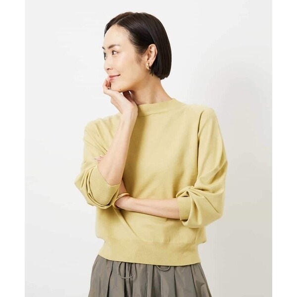 ミッシェルクラン（MICHEL KLEIN）/[小さいサイズ]ホールガーメント(R)ボトルネックニット