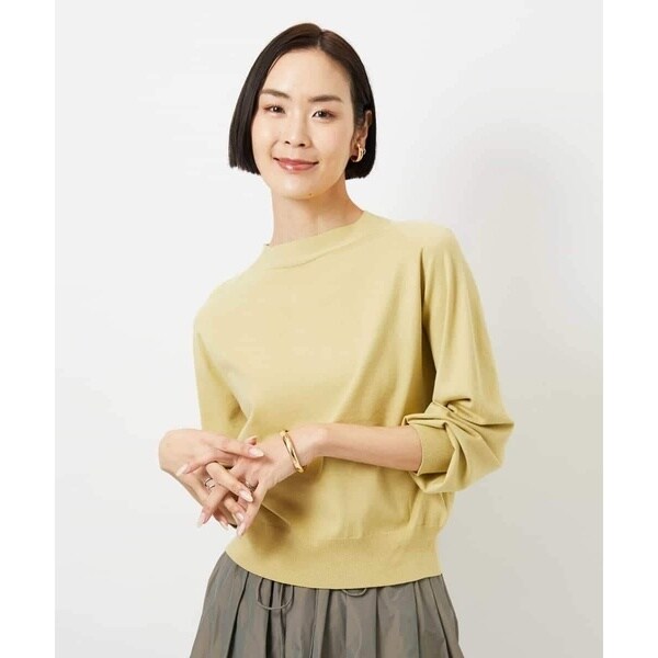 ミッシェルクラン（MICHEL KLEIN）/[小さいサイズ]ホールガーメント(R)ボトルネックニット_11