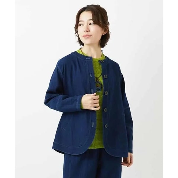 ジャンニ・ロ・ジュディチェ（GIANNI LO GIUDICE）/[セットアップ対応]二重織ガーゼデニム製品染めブルゾン