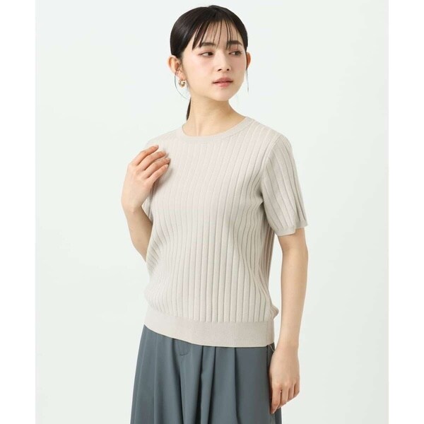 MK ミッシェルクラン（MK MICHEL KLEIN ）/【小さいサイズ】配色デザインカラーニットアンサンブル/洗える_4