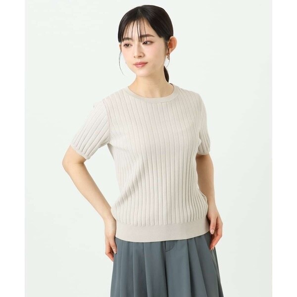 MK ミッシェルクラン（MK MICHEL KLEIN ）/【小さいサイズ】配色デザインカラーニットアンサンブル/洗える_5