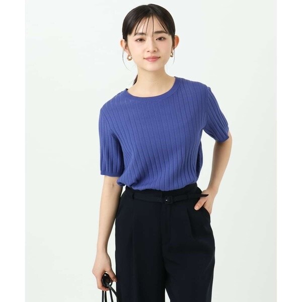 MK ミッシェルクラン（MK MICHEL KLEIN ）/【小さいサイズ】配色デザインカラーニットアンサンブル/洗える_7