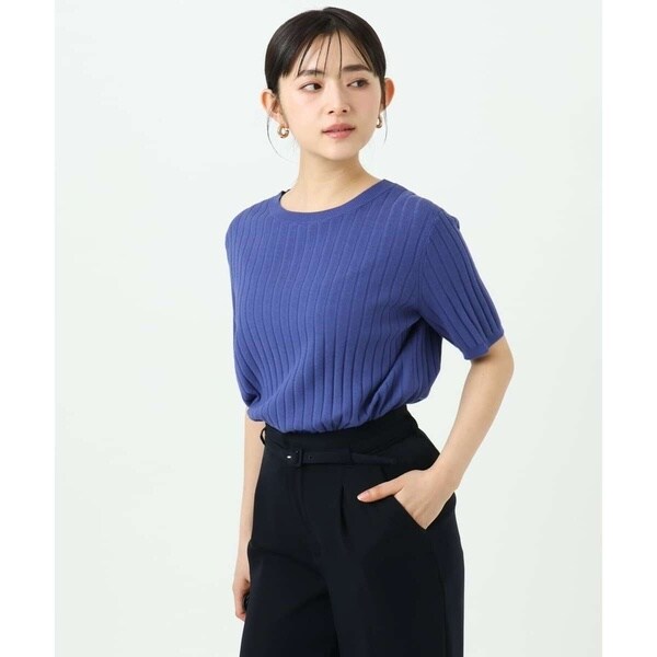 MK ミッシェルクラン（MK MICHEL KLEIN ）/【小さいサイズ】配色デザインカラーニットアンサンブル/洗える_8