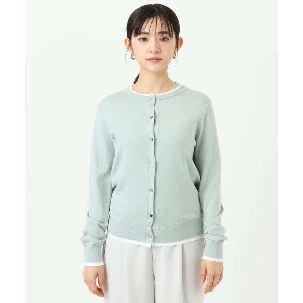 MK ミッシェルクラン（MK MICHEL KLEIN ）/【小さいサイズ】配色デザインカラーニットアンサンブル/洗える_11