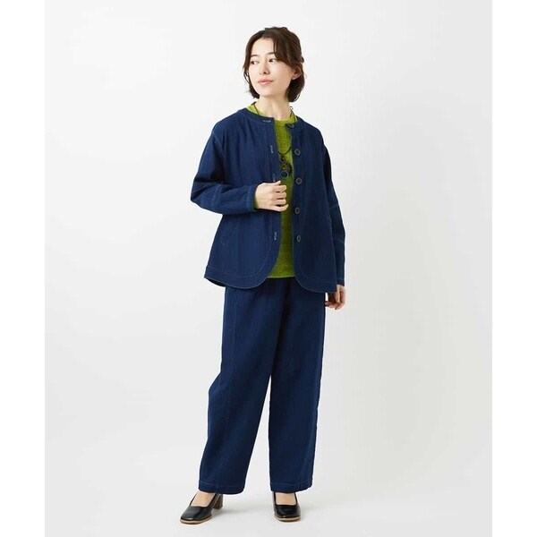 ジャンニ・ロ・ジュディチェ（GIANNI LO GIUDICE）/[セットアップ対応]二重織ガーゼデニム製品染めパンツ_7
