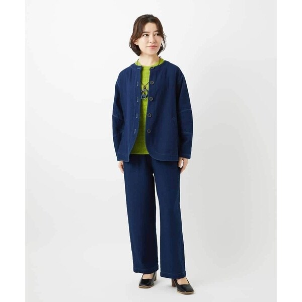 ジャンニ・ロ・ジュディチェ（GIANNI LO GIUDICE）/[セットアップ対応]二重織ガーゼデニム製品染めパンツ_8