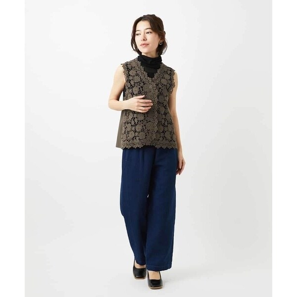 ジャンニ・ロ・ジュディチェ（GIANNI LO GIUDICE）/[セットアップ対応]二重織ガーゼデニム製品染めパンツ_12