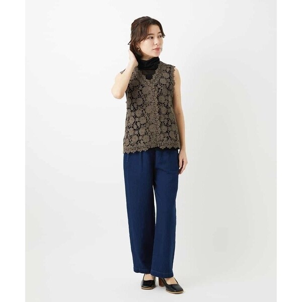 ジャンニ・ロ・ジュディチェ（GIANNI LO GIUDICE）/[セットアップ対応]二重織ガーゼデニム製品染めパンツ_14