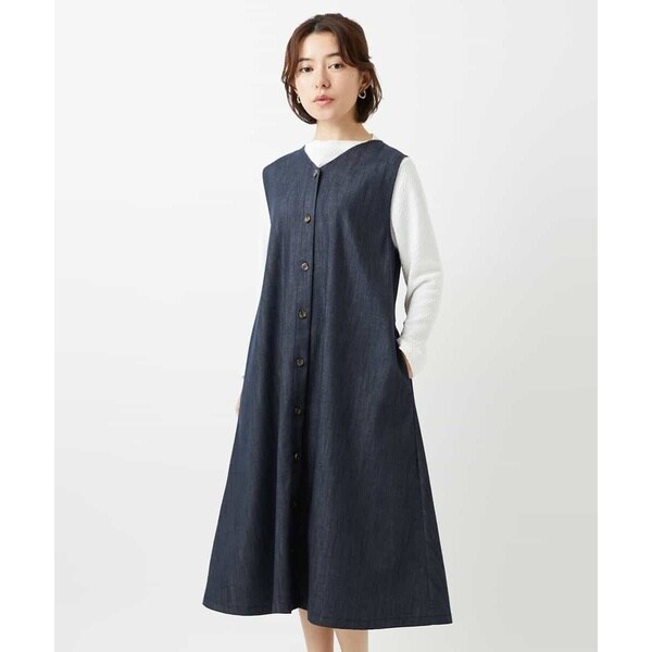 ジャンニ・ロ・ジュディチェ（GIANNI LO GIUDICE）/[セットアップ対応]デニムライクジャンパースカート_6