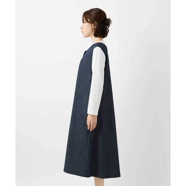 ジャンニ・ロ・ジュディチェ（GIANNI LO GIUDICE）/[セットアップ対応]デニムライクジャンパースカート_8