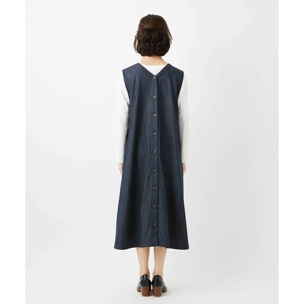 ジャンニ・ロ・ジュディチェ（GIANNI LO GIUDICE）/[セットアップ対応]デニムライクジャンパースカート_17
