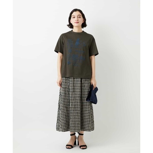 ジャンニ・ロ・ジュディチェ（GIANNI LO GIUDICE）/[セットアップ対応]リネンコットンギンガムチェックスカート_4