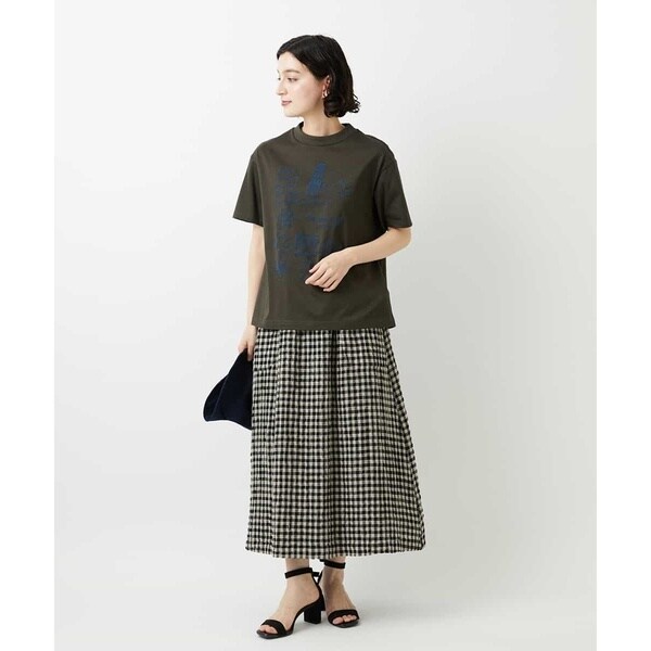 ジャンニ・ロ・ジュディチェ（GIANNI LO GIUDICE）/[セットアップ対応]リネンコットンギンガムチェックスカート_6