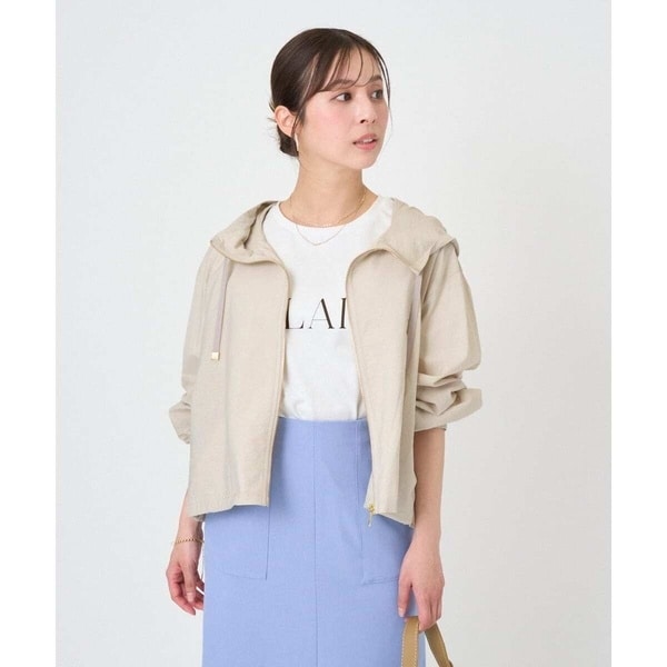 MK ミッシェルクラン（MK MICHEL KLEIN ）/【小さいサイズ】[洗える]フーデットライトブルゾン
