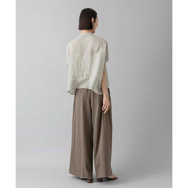 ミッシェルクラン（MICHEL KLEIN）/[小さいサイズ][セットアップ対応]リネンTブラウス_6