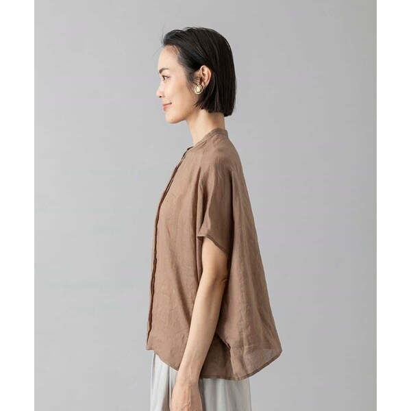 ミッシェルクラン（MICHEL KLEIN）/[小さいサイズ][セットアップ対応]リネンTブラウス_14