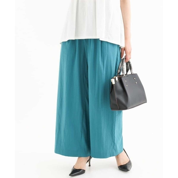 MK ミッシェルクラン（MK MICHEL KLEIN ）/【小さいサイズ】[接触冷感/洗える]リラクシーワイドパンツ
