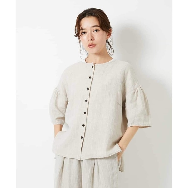 ジャンニ・ロ・ジュディチェ（GIANNI LO GIUDICE）/麻ストライプブラウス 21,245円