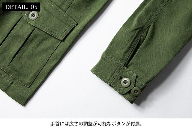 ジェネレス/M−65 フィールドジャケット メンズ ミリタリージャケット ショート丈 ストレッチツイル アウターの通販は