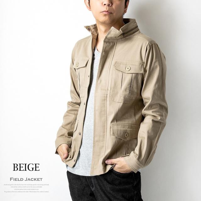 ジェネレス/M−65 フィールドジャケット メンズ ミリタリージャケット ショート丈 ストレッチツイル アウターの通販は