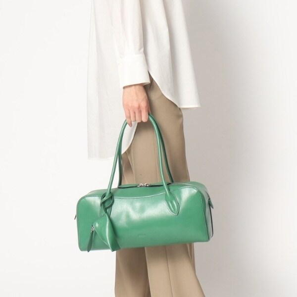 ヒロフ/【スティーレ】レザーハンドバッグ S 本革 ミニバッグ チャーム