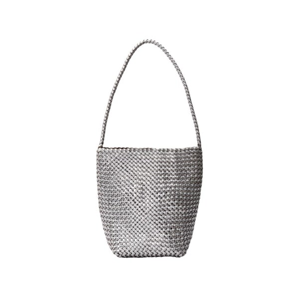 ヒロフ（HIROFU）/【ブレッツァバッファロー】レザーメッシュショルダーバッグ S 本革 ステッチ メタリックカラー（商品番号