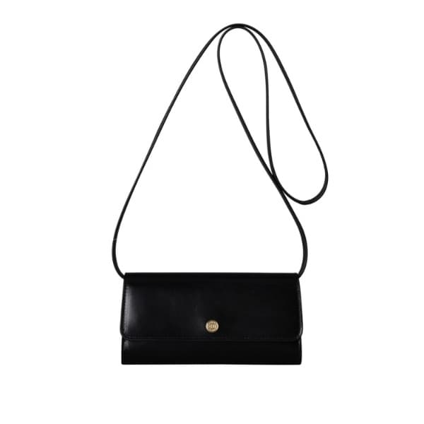 ヒロフ（HIROFU）/【アクセサリー】クラッチバッグ ウォレットショルダーバッグ（ストラップ付き）ミニバッグ レザー 2WAY 本