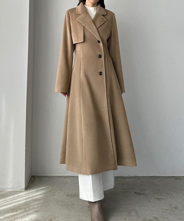 【Louere ルエレ】ウエストシェイプフレアチェ スターコート ルエレ（Louere）/Louere ウエストシェイプフレアチェスターコート