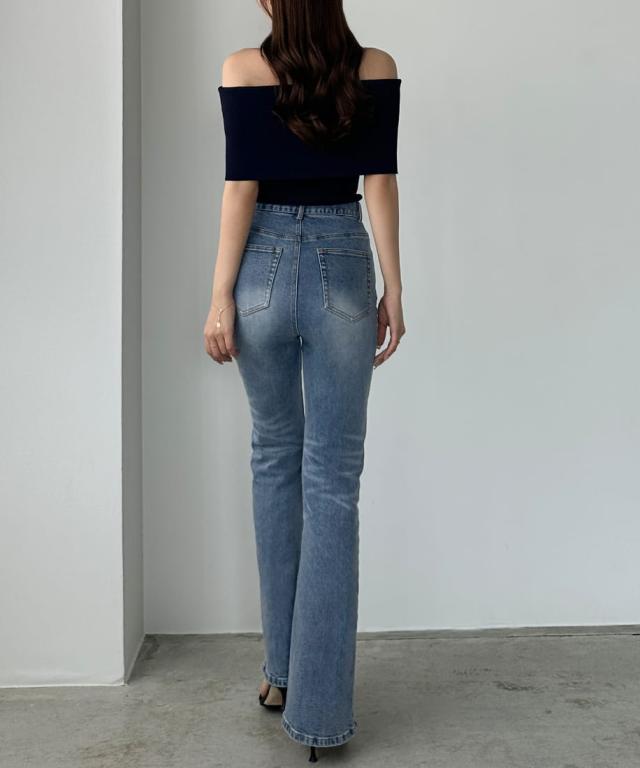 ルエレ（Louere）/Louere ストレッチフレアデニムパンツの通販は