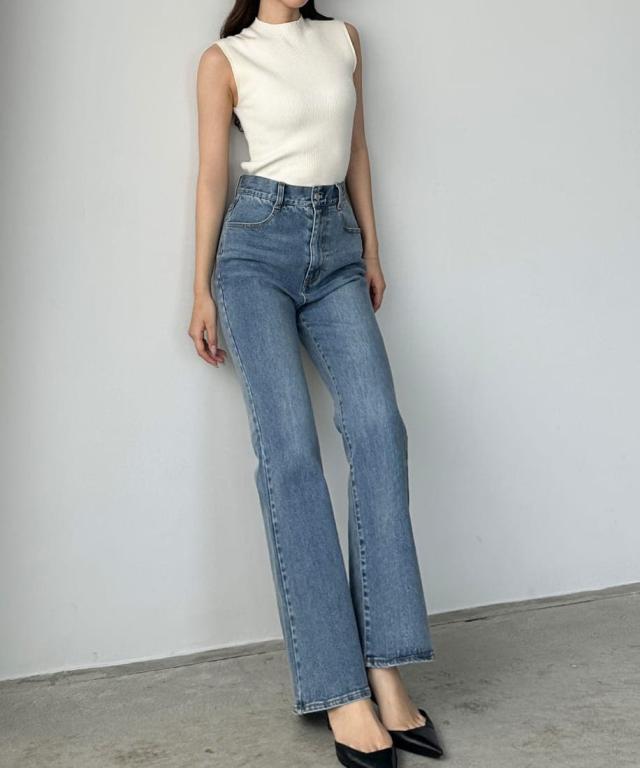 louere ルエレ ストレッチフレアデニムパンツ ルエレ（Louere）/Louere ストレッチフレアデニムパンツの通販は