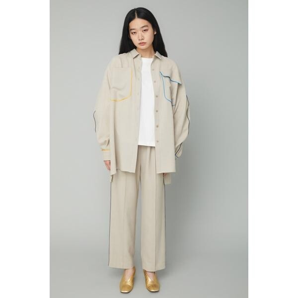 ヘリンドットサイ（HeRIN．CYE）/Piping pintuck pantsの通販は