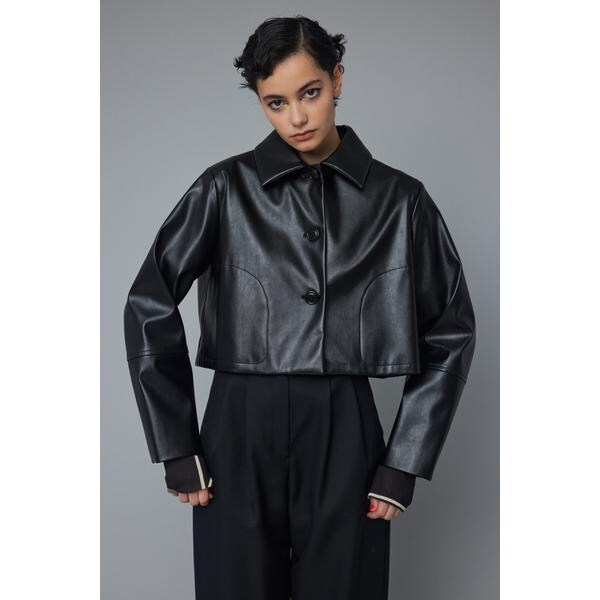 ヘリンドットサイ（HeRIN．CYE）/Fake leather jacketの通販はau PAY