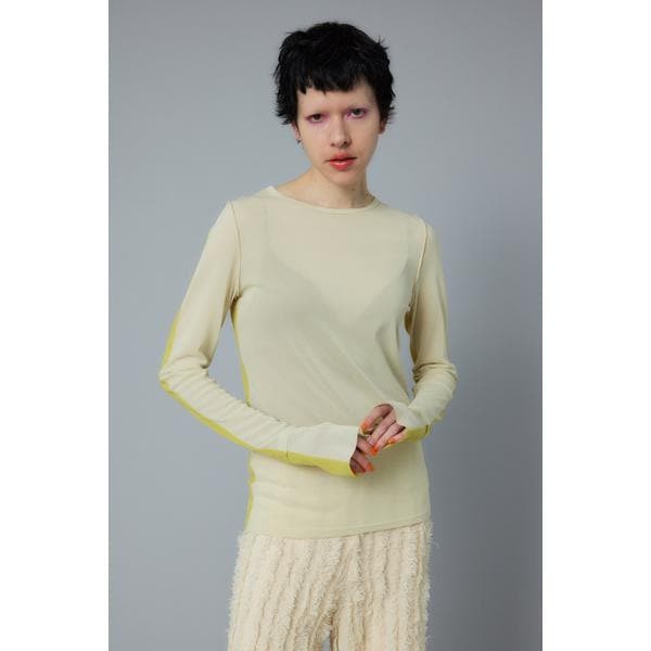 ヘリンドットサイ（HeRIN．CYE）/Bicolor mesh inner topsの通販は