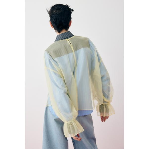 ヘリンドットサイ（HeRIN．CYE）/Tulle blouse 