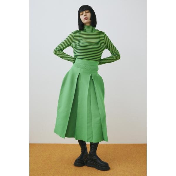 ヘリンドットサイ（HeRIN．CYE）/Knit pleats skirt